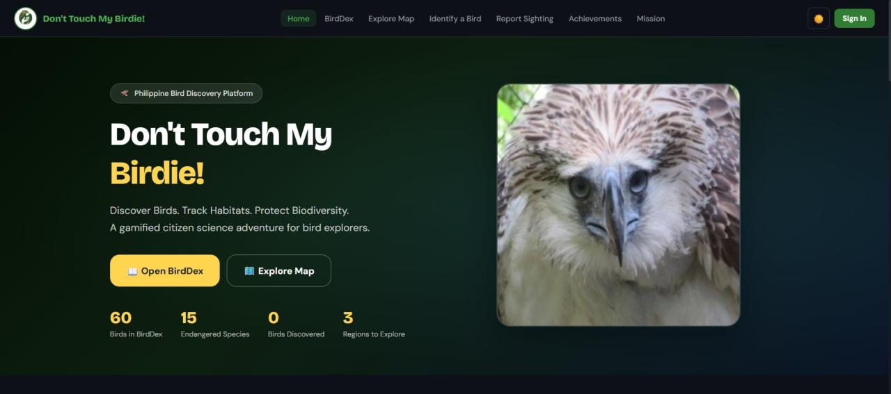 Don't Touch My Birdie! project banner
